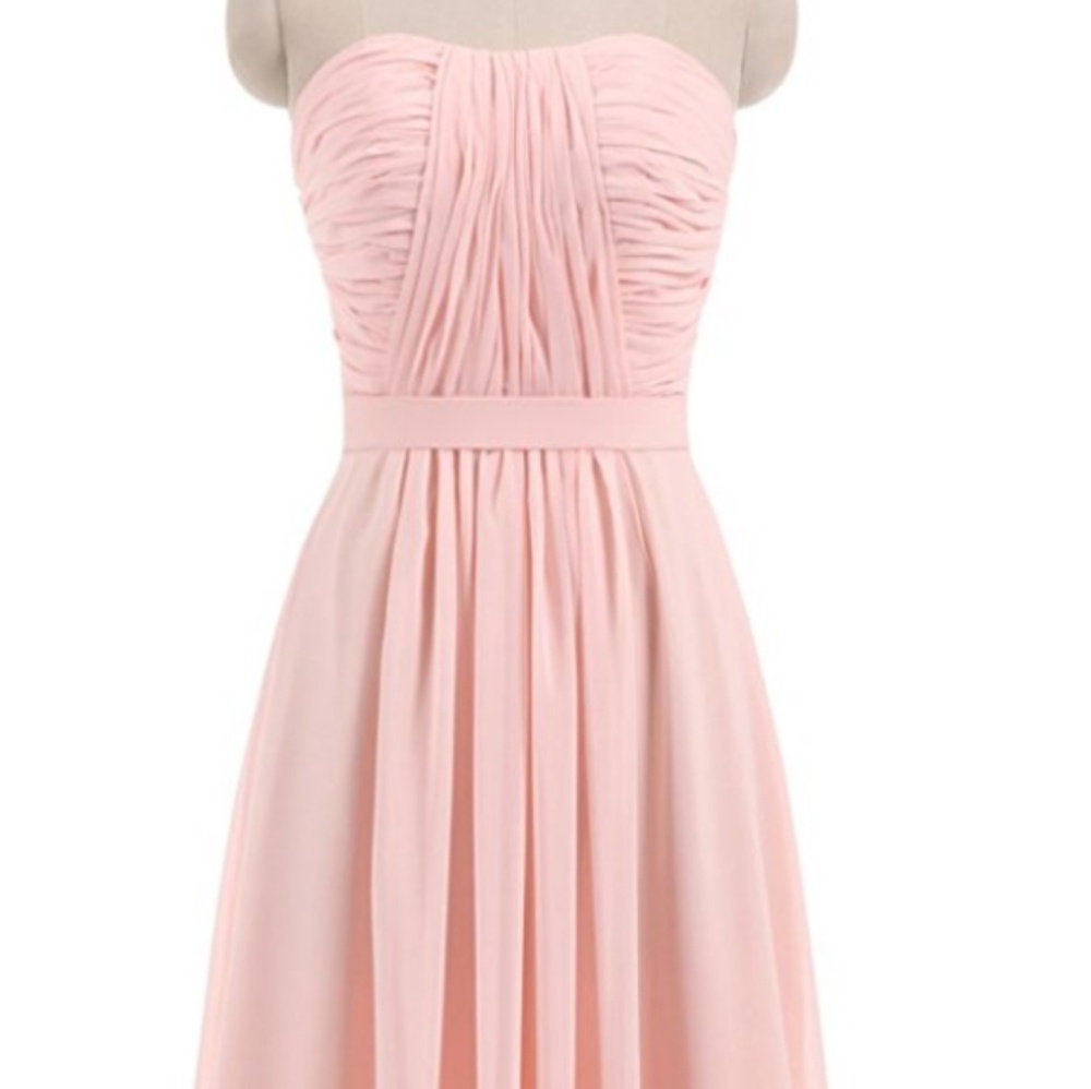 Pearl pink Chevron gown